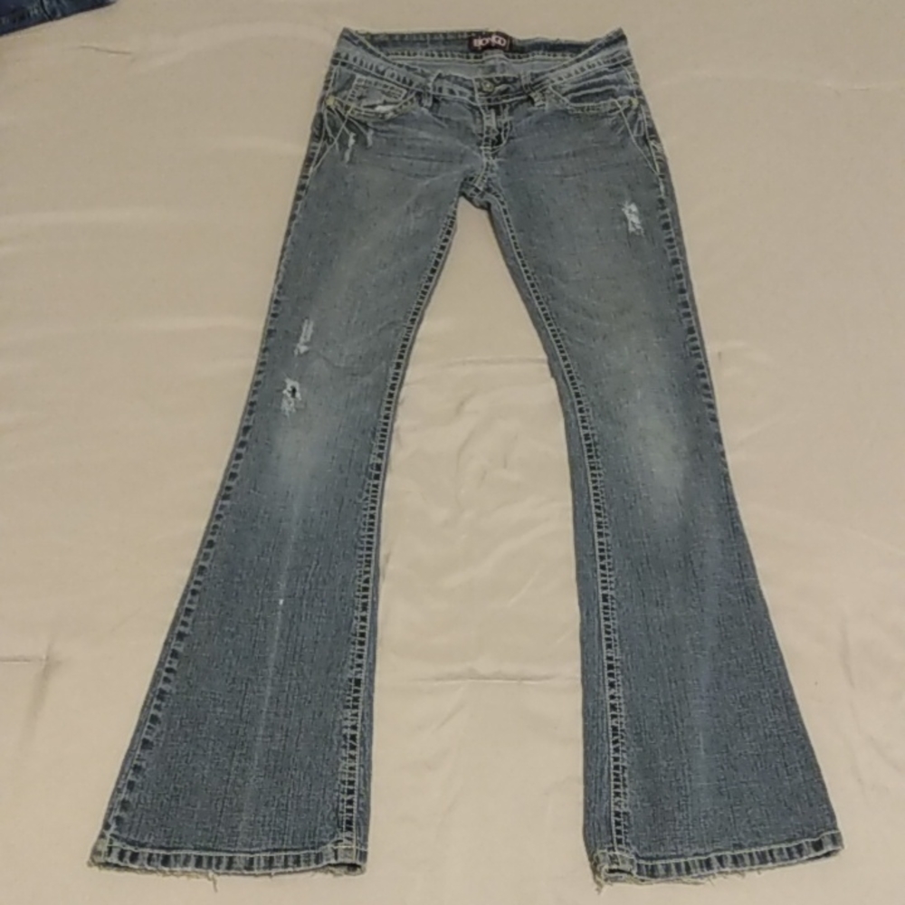 Bongo Boot Cut Stretchy Jeans - Size 5 - Picture 8 of 10